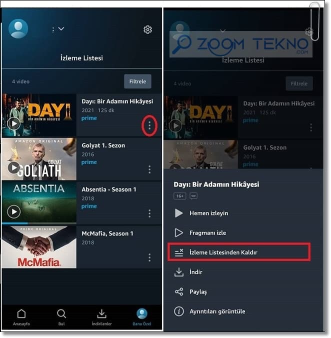 Amazon Prime Video geçmişi nasıl silinir?