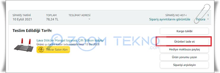 Amazon Sipariş İptali ve Ürün İadesi Nasıl Yapılır?