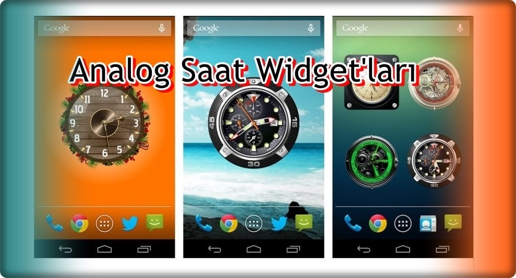 En iyi 8 Ücretsiz Analog Saat Widget'i!