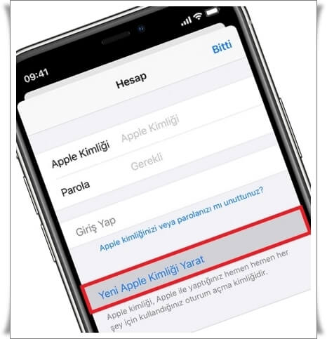 Apple hesabı nasıl oluşturulur