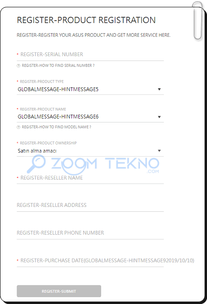 Asus Ürün Kaydı Nasıl Yapılır?