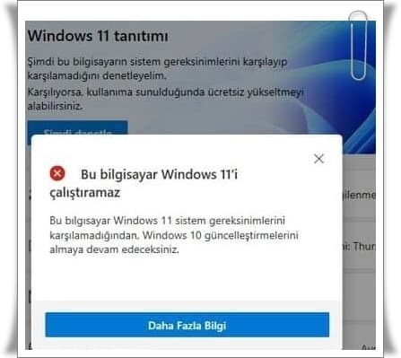 Bilgisayarım Windows 11 Destekliyor mu?