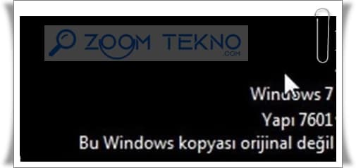 Bu Windows Kopyası Orjinal Değil Hatası Nasıl Kaldırılır?