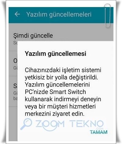 Cihazınızdaki İşletim Sistemi Yetkisiz Bir Yolla Değiştirildi Hatası Nasıl Çözülür?