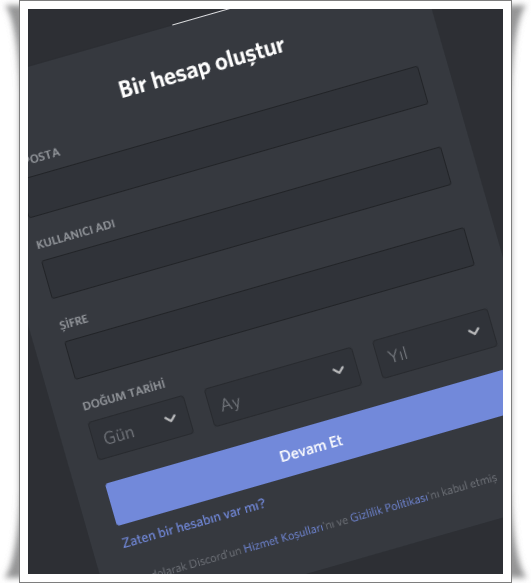 discord hesabi nasil olusturulur 1