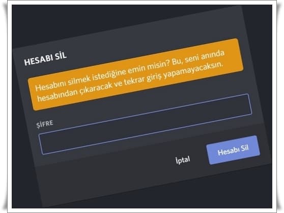 Discord Hesabı Nasıl Silinir?