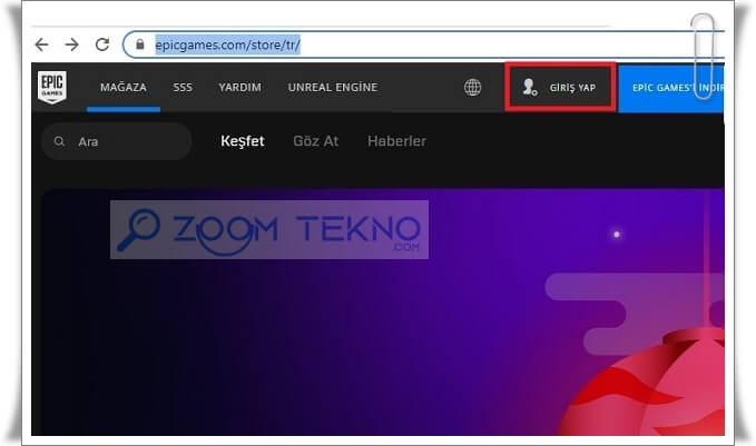 Epic Games Hesabına Giriş Nasıl Yapılır?