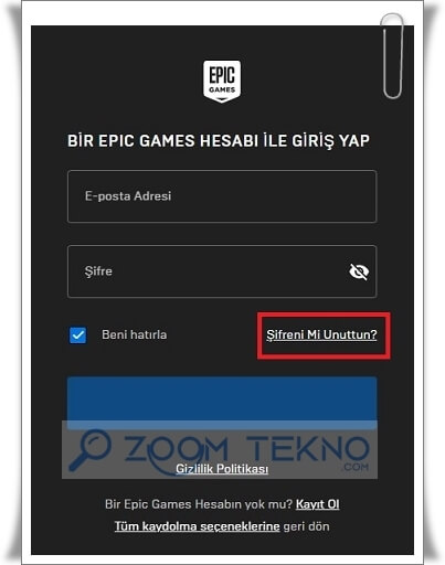 Epic Games Hesabına Giriş Nasıl Yapılır?