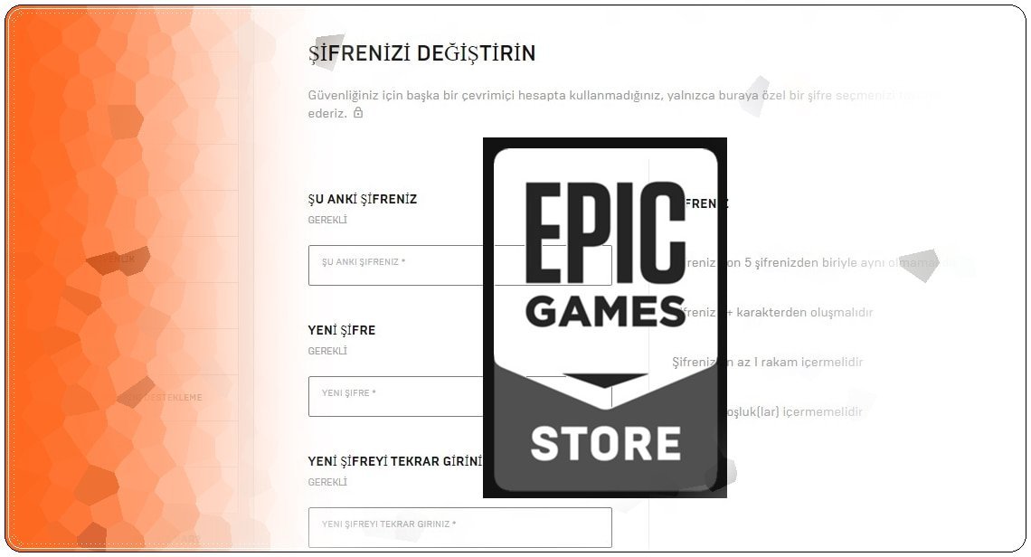 Epic Games Şifresi Nasıl Değiştirilir?