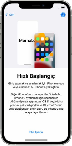 Eski iPhone'u yeni iPhone'a aktarma