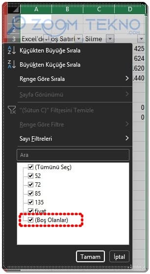 Excel'de Boş Satırları Silmenin En Kolay Yolu! 3 Excel'de Boş Satırları Silme
