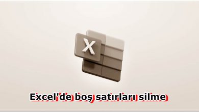 Excel'de Boş Satırları Silme