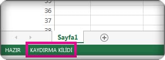 Excel'de yön tuşları çalışmıyor çözümü