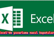 Excel'de Yuvarlama Nasıl Kapatılır?