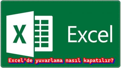 Excel'de Yuvarlama Nasıl Kapatılır?