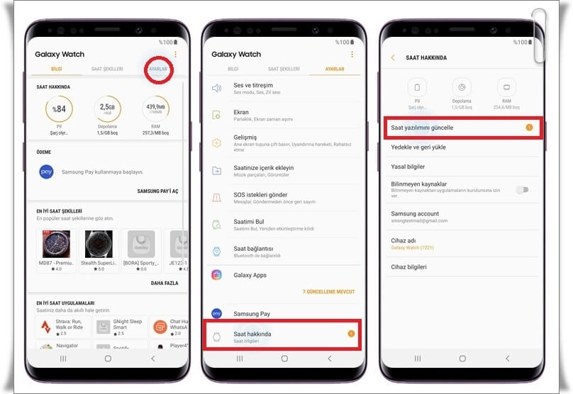 Galaxy Watch Güncellemesi Nasıl Yapılır?