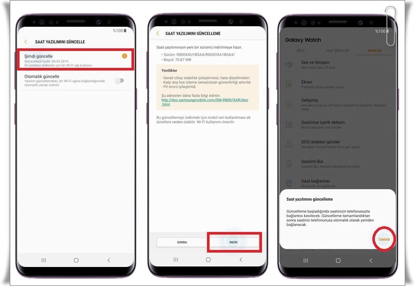 Galaxy Watch Güncellemesi Nasıl Yapılır?