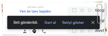 GMail'de Yolladığım Maili Nasıl Geri Alırım?