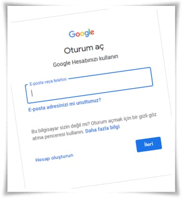 Google Giriş Nasıl Yapılır? 2 Google Giriş Nasıl Yapılır?