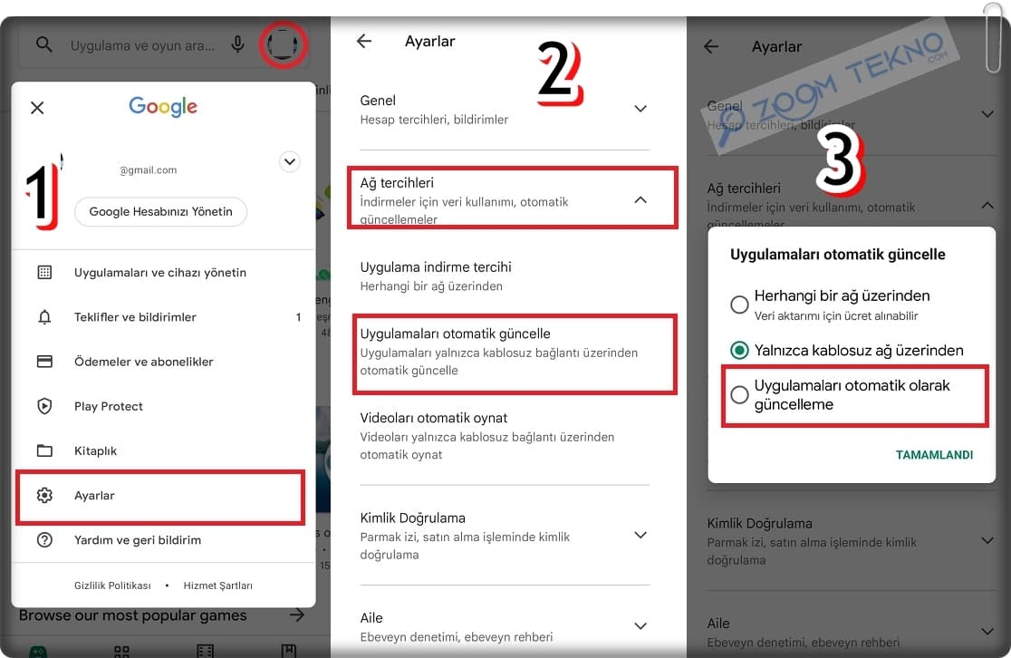 Google Play Store Otomatik Güncellemeleri Nasıl Kapatılır?