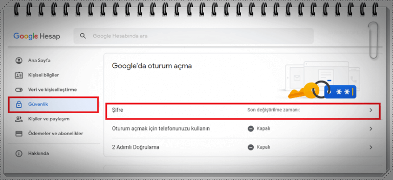 Google Şifresi Nasıl Değiştirilir?