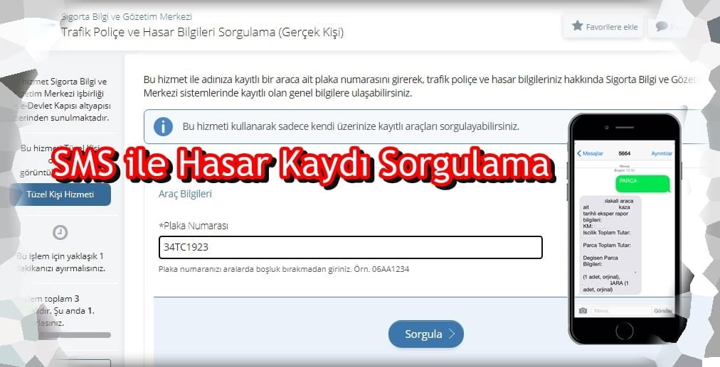 SMS ile Hasar Kaydı Sorgulaması Nasıl Yapılır?