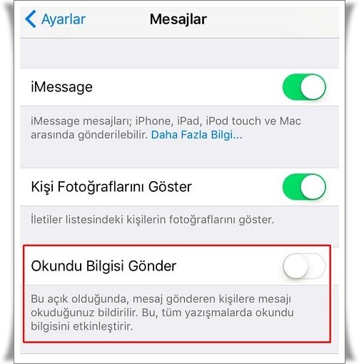 imessage okundu bilgisi 1