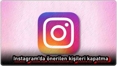 Instagram Önerilen Kişileri Kapatma