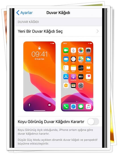 iphone duvar kagidi degistirme 1