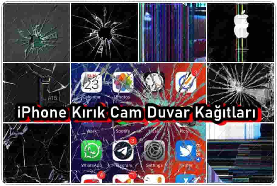 iPhone Kırık Cam Duvar Kağıtları