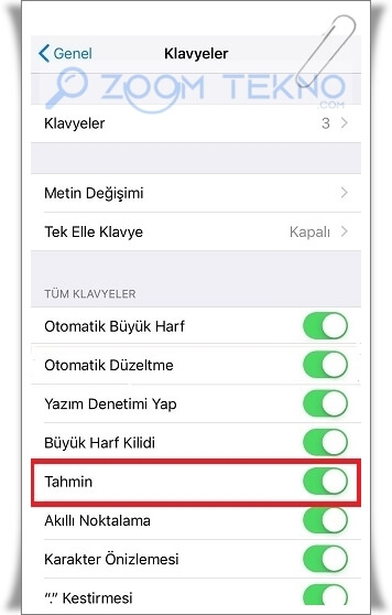 iPhone Klavye Kelime Tahminleri Nasıl Silinir?