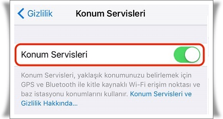 iPhone Konum Servisleri Nedir, Ne İşe Yarar?