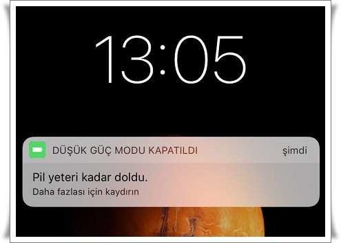 iphone pil yeteri kadar doldu uyarisi 2