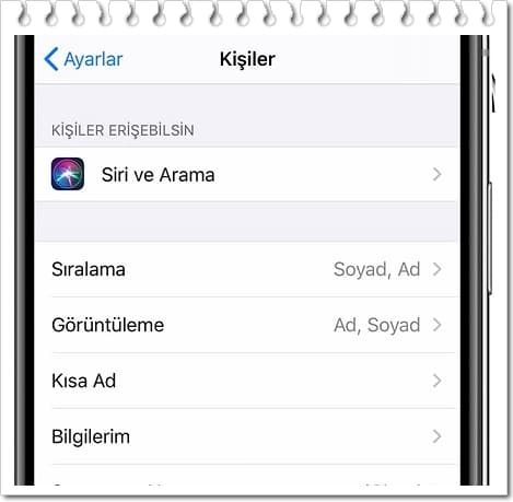 iPhone Rehberi Alfabetik Nasıl Sıralanır?