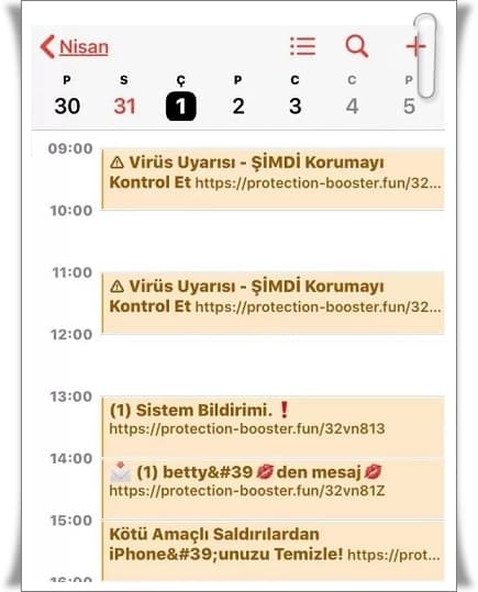 iPhone Takvim Virüsü Nasıl Temizlenir?