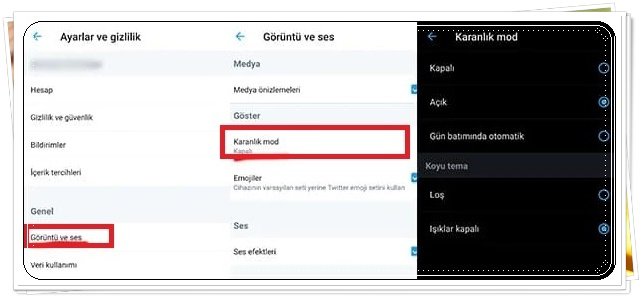 karanlik mod nedir nasil acilir 5