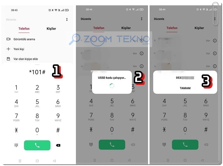 Kendi telefon numaramı öğrenmek için ne yapmalıyım?
