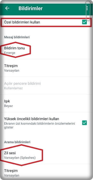 Rehber ve Whatsapp'ta 3 Adımda Kişiye Özel Bildirim Sesi Atama!