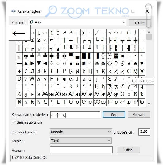 Klavyede Yön İşaretleri (←↑→↓) Nasıl Yapılır?