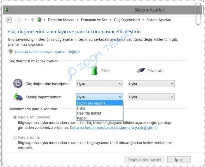 5 Adımda Laptop Kapağını Kapatınca Uyku Moduna Geçmesini Engelleme!