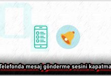Telefonda Mesaj Gönderme Sesini Kapatma