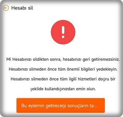 Mi Cloud hesabı nasıl silinir?