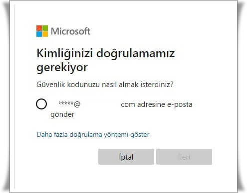 Microsoft şifremi unuttum ne yapmalıyım?