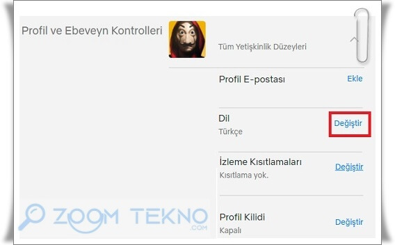 Netflix Dil Değiştirme Nasıl Yapılır?