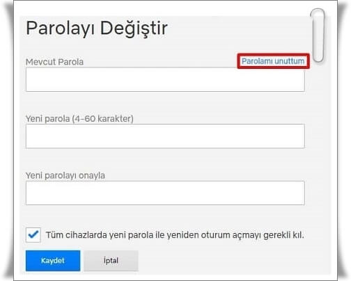 netflix sifresi nasil degistirilir 2