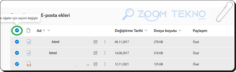 OneDrive Depolama Alanını Boşaltma