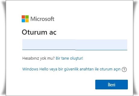 Outlook Hesabına Giriş Nasıl Yapılır?