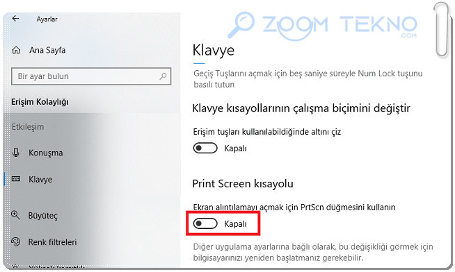 Print Screen Tuşu Ne işe Yarar?