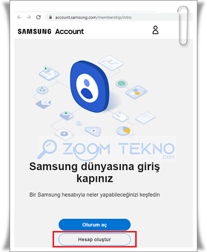 Samsung Account Hesap Açma, Kurtarma ve Silme İşlemleri