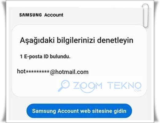 Samsung Account Hesap Açma, Kurtarma ve Silme İşlemleri